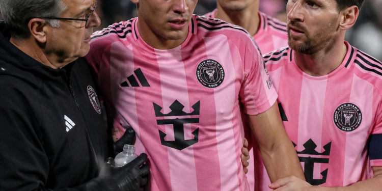 Germán Berterame, compañero de Messi en Inter Miami, recibe el alta tras un fuerte golpe en la cabeza